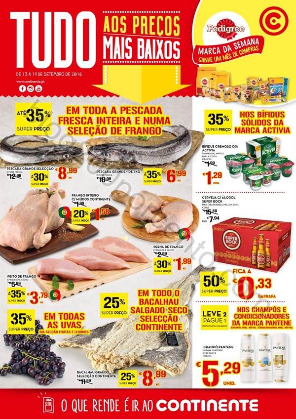 Antevisão Folheto CONTINENTE Promoções de 13 a 