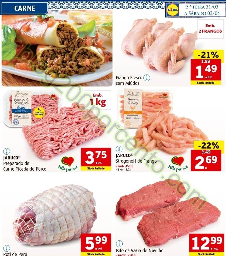 Antevisão Folheto LIDL Promoções de 31 março a