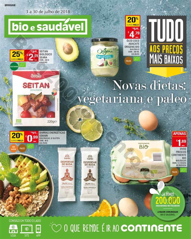 Antevisão Folheto CONTINENTE Bio e Saudável prom
