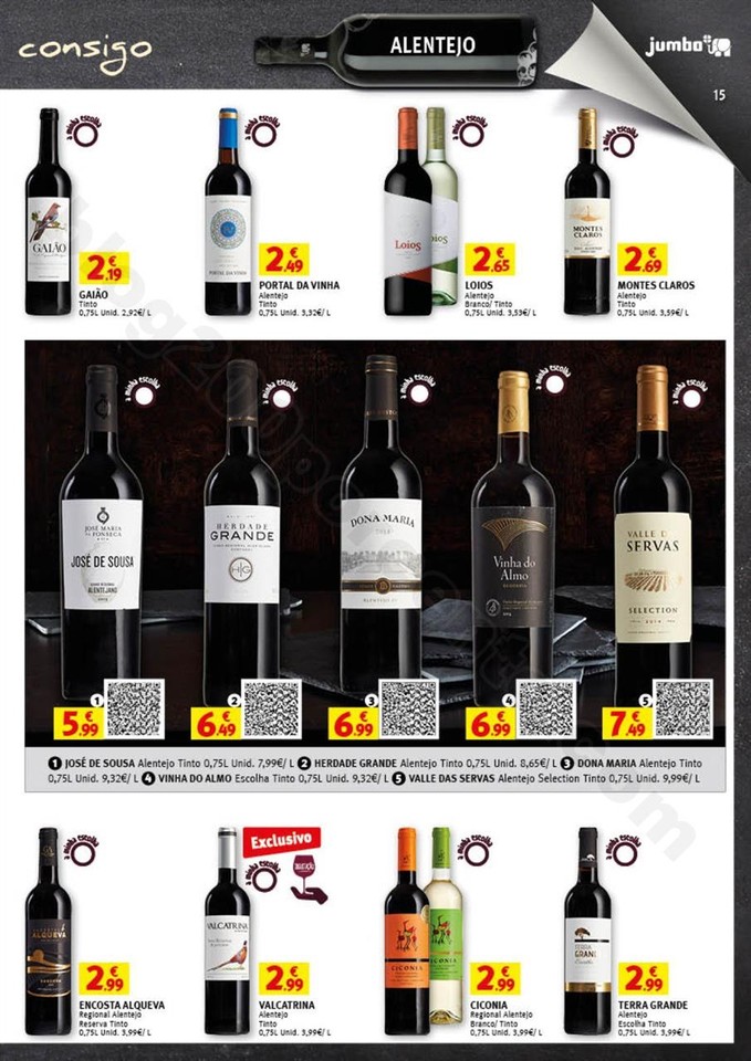 Antevisão Folheto JUMBO Vinhos promoções de 5 a