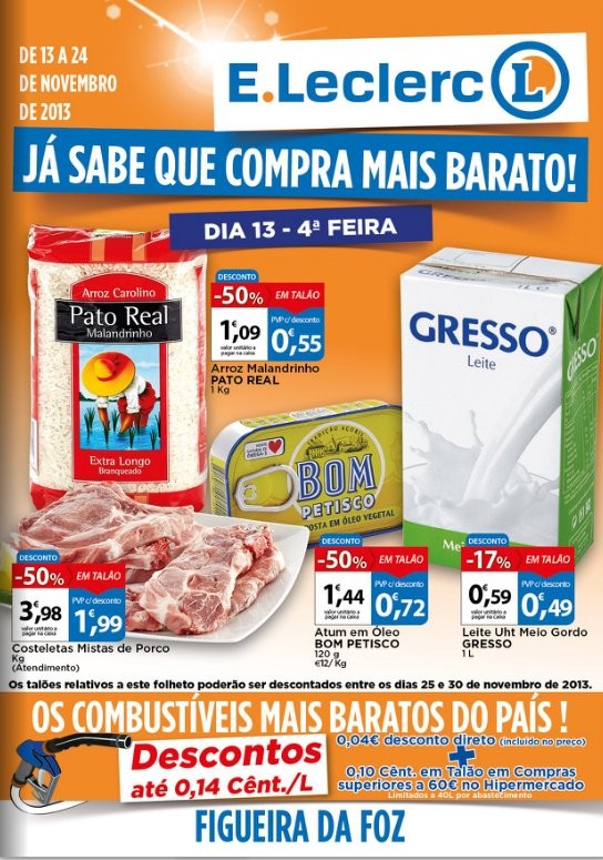 Antevisão folheto | E-LECLERC | Figueira de 13 a 24 novembro
