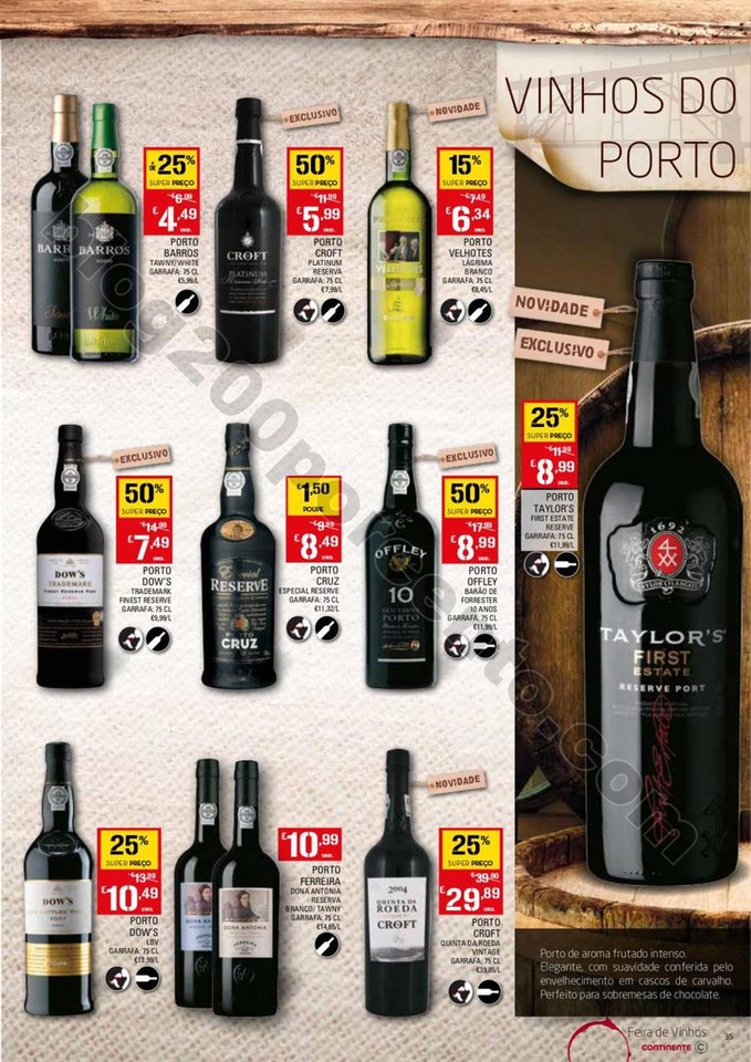 Antevisão Folheto CONTINENTE Vinhos promoções d