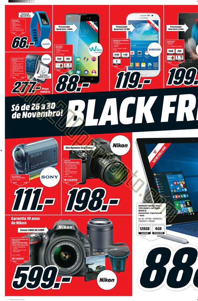 Antevisão Folheto MEDIA MARKT Black Friday de 26 