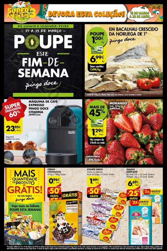 Fim de semana Pingo Doce promoções de 15 a 19 ma