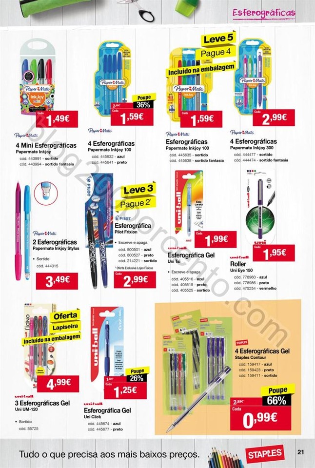 Antevisão Folheto STAPLES Regresso às aulas de 1