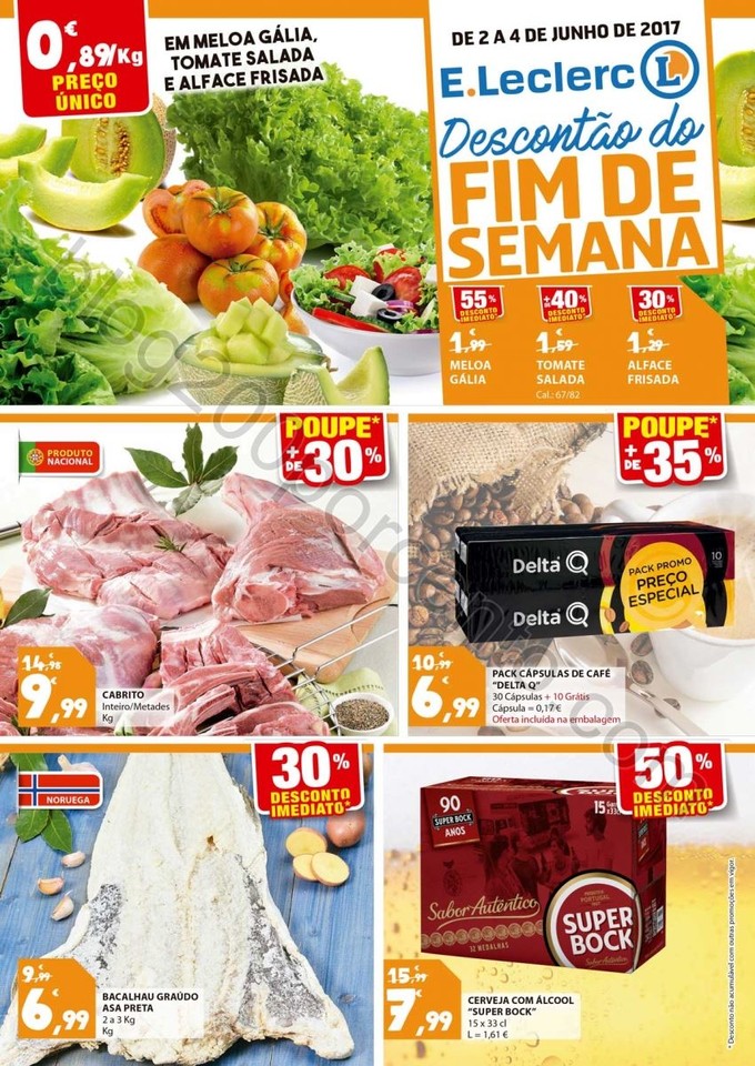 Antevisão Folheto E-LECLERC Fim de semana de 2 a 