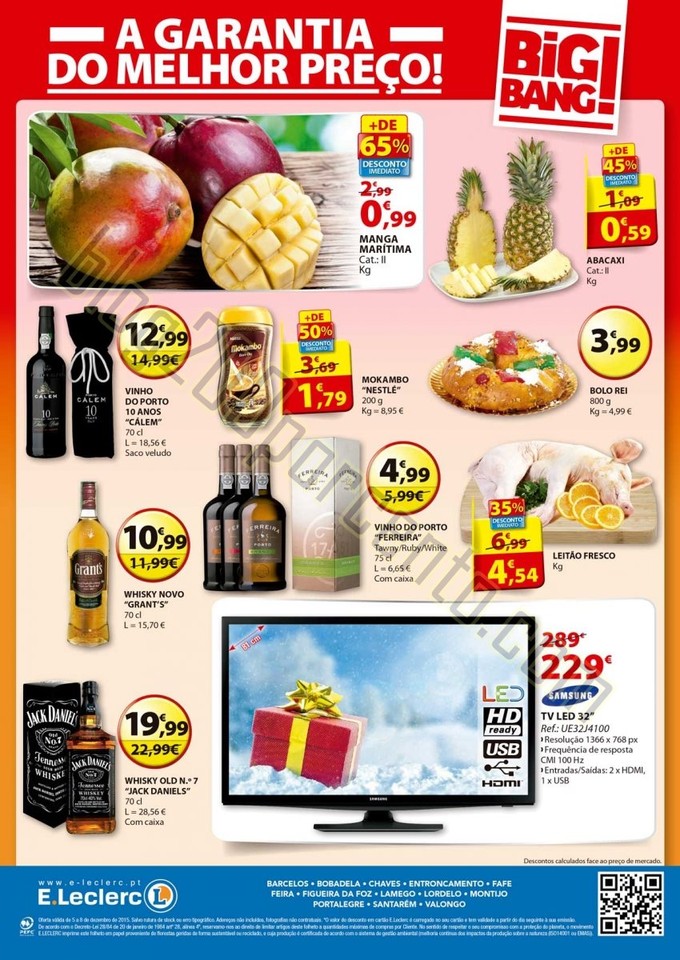 Antevisão Folheto Big Bang E-LECLERC de 5 a 8 dez