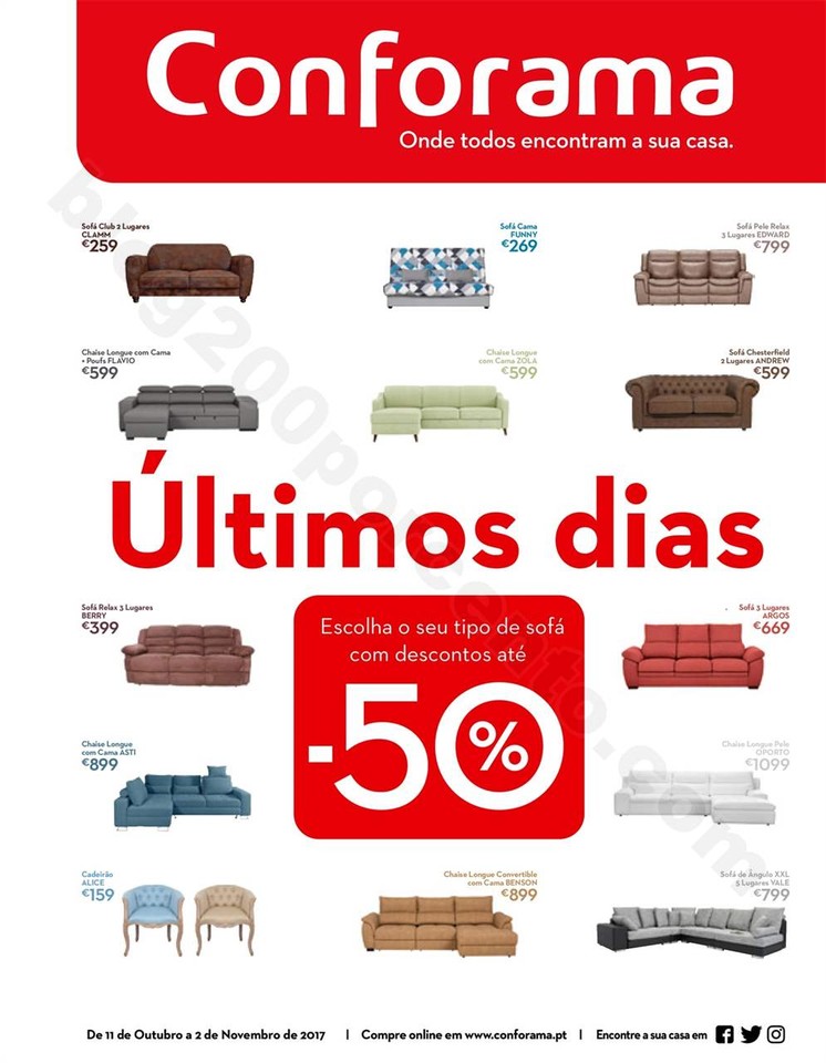 Antevisão Folheto CONFORAMA promoções de 11 out
