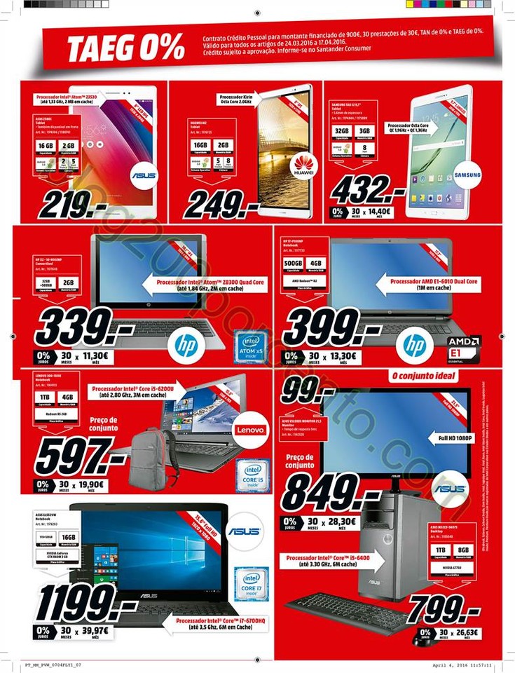 Antevisão Folheto MEDIA MARKT Promoções de 7 a 