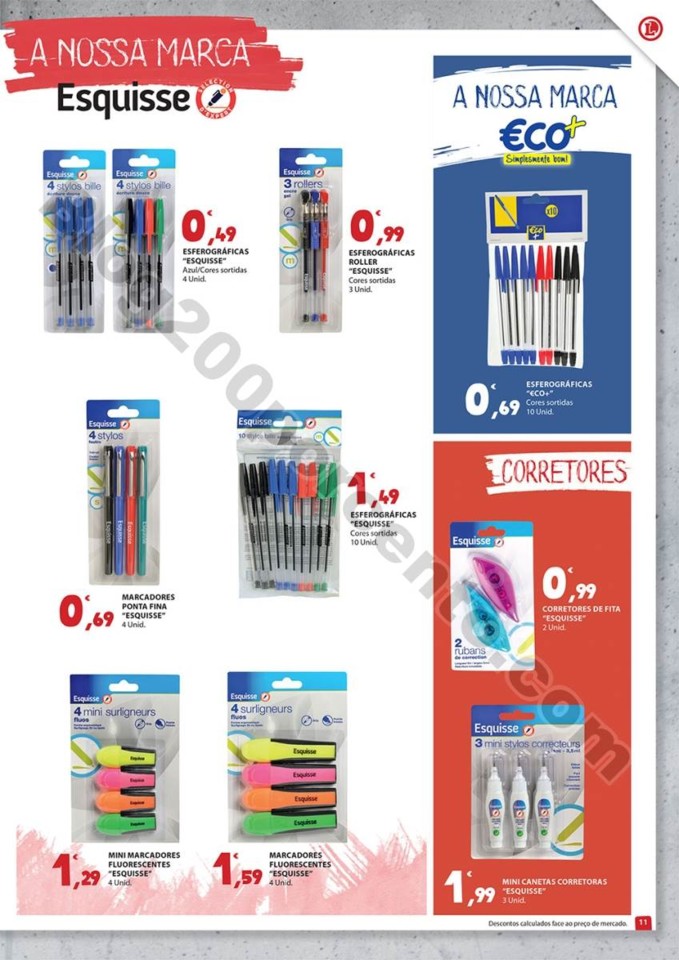 Antevisão Folheto E-LECLERC Regresso às aulas p