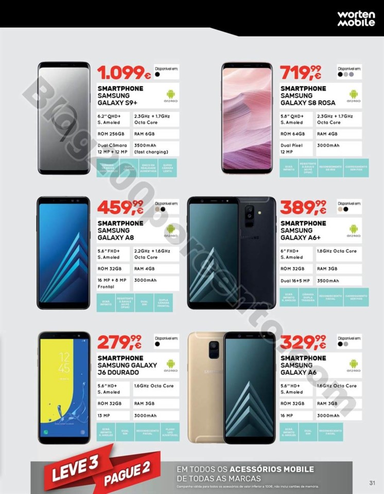 Novo Folheto WORTEN Mobile Promoções até 1 agos