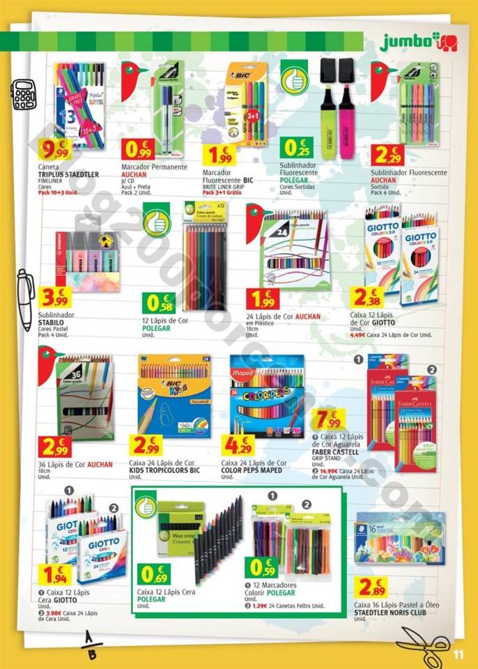 Antevisão Folheto JUMBO Regresso às aulas promo