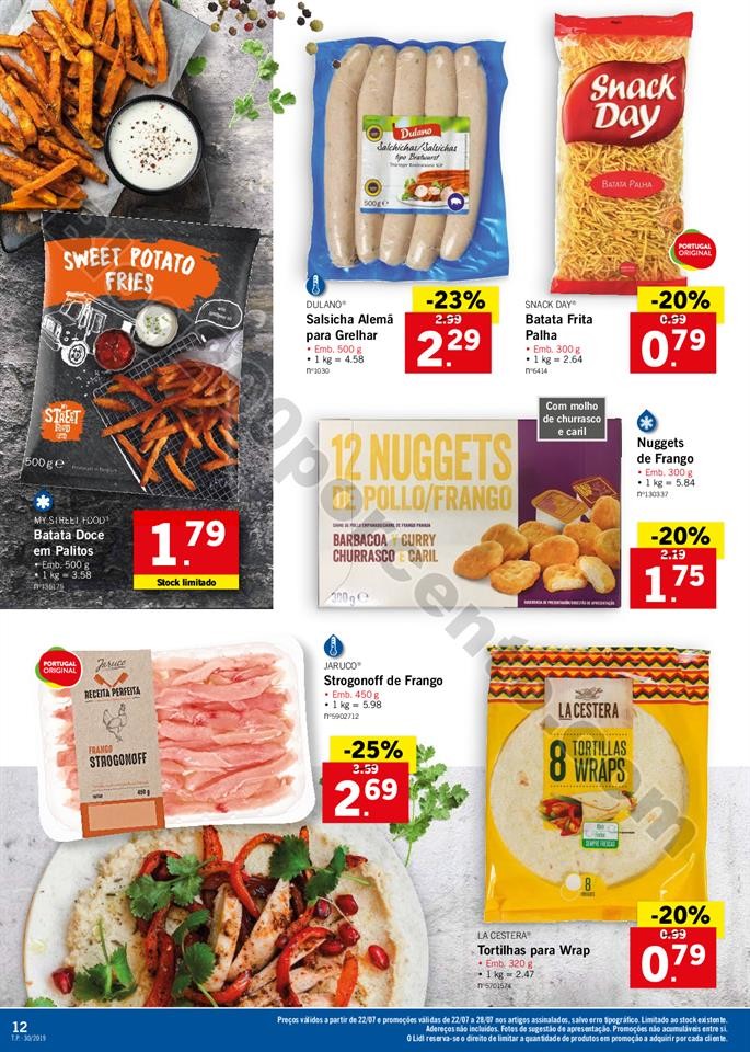 folheto LIDL alimentar Promoções a partir de 22 