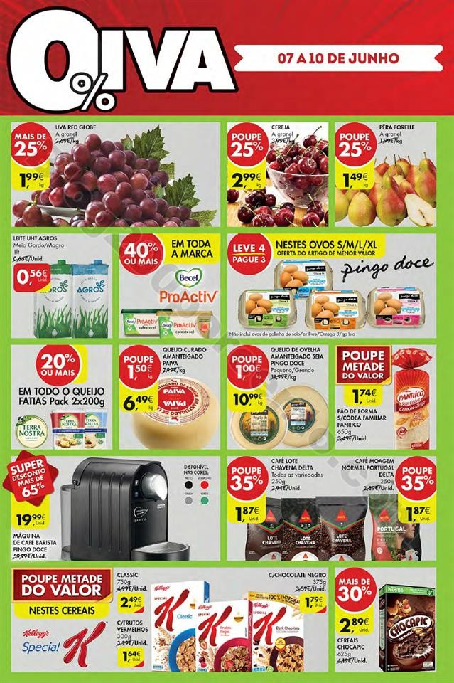 Antevisão Folheto PINGO DOCE Fim de semana 7 a 10