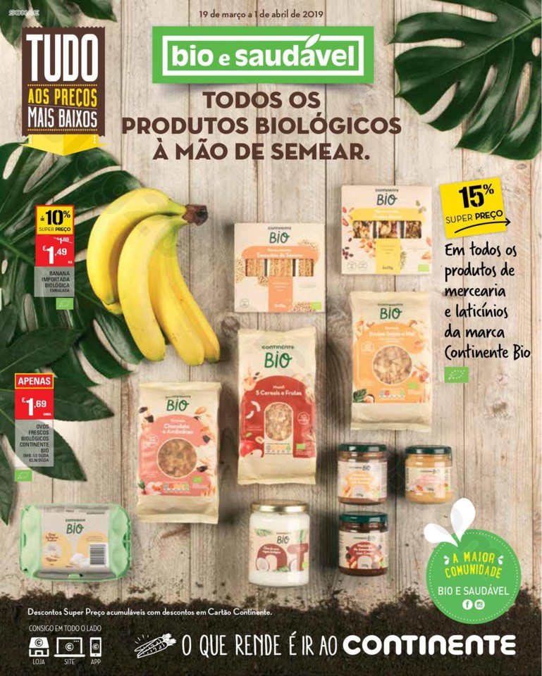Antevisão Folheto CONTINENTE Bio &amp; Saudável prom