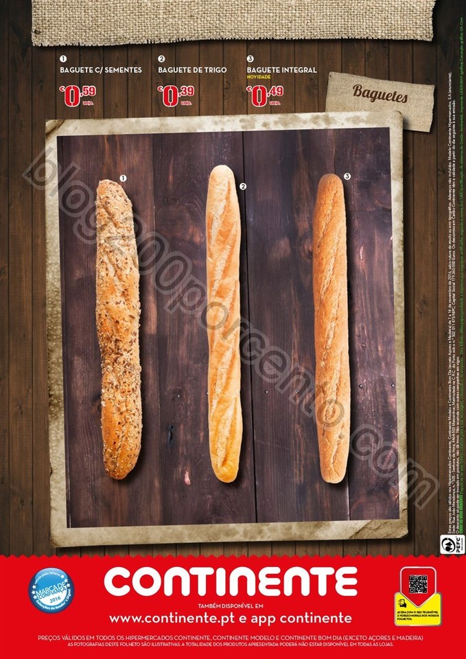Antevisão Folheto CONTINENTE Feira do pão promo