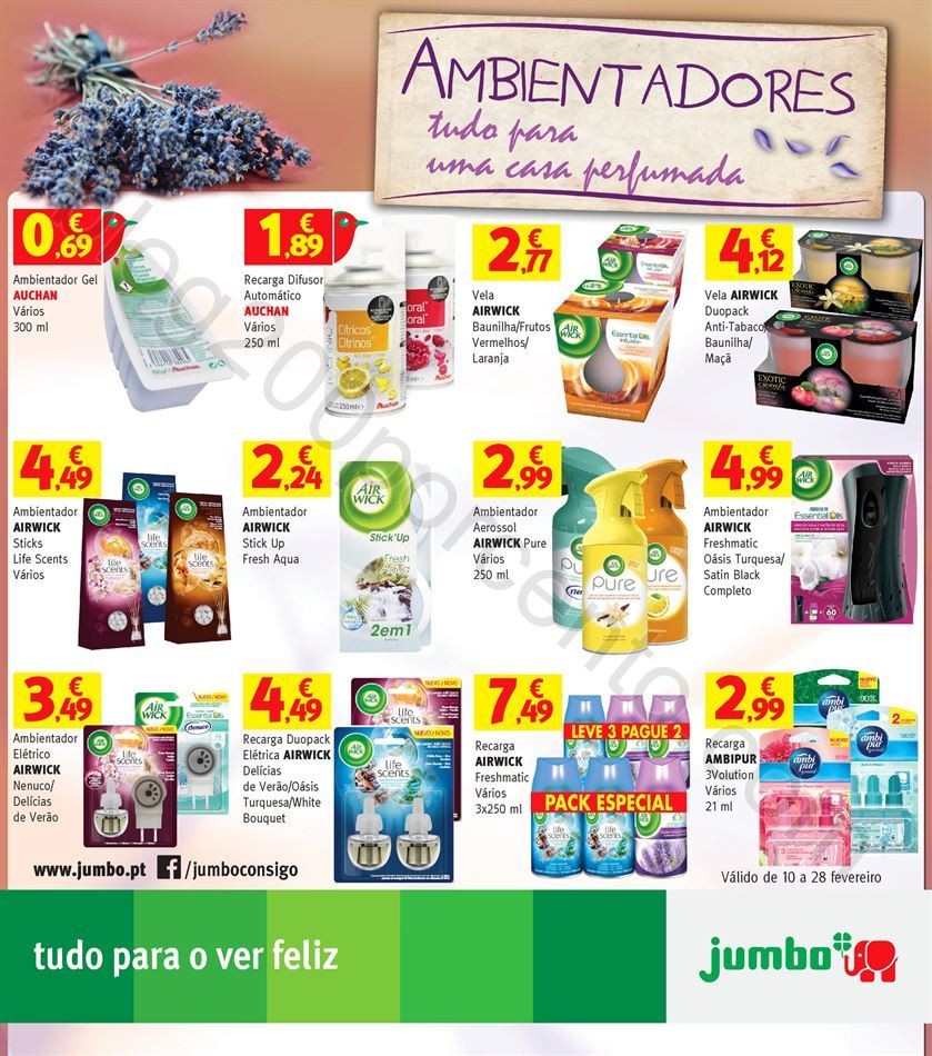 Antevisão Folheto Extra JUMBO Ambientadores de 10