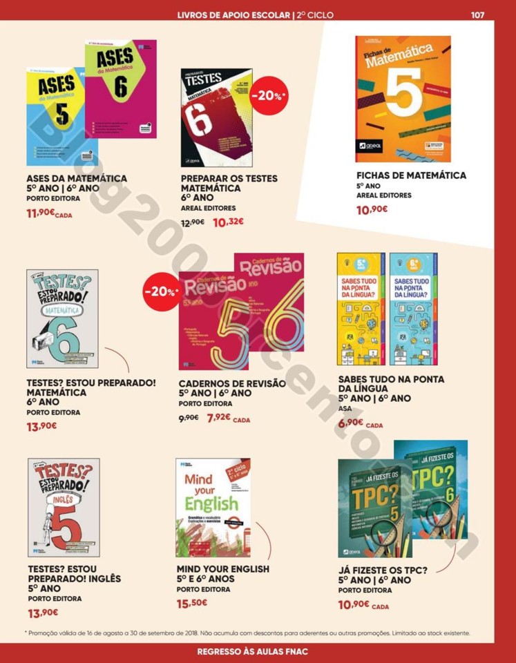 Antevisão Folheto FNAC Regresso às aulas promoç