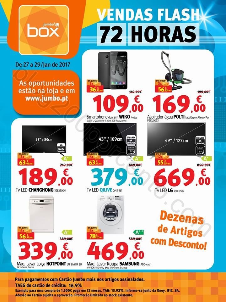 Vendas Flash JUMBO - BOX promoções de 27 a 29 ja
