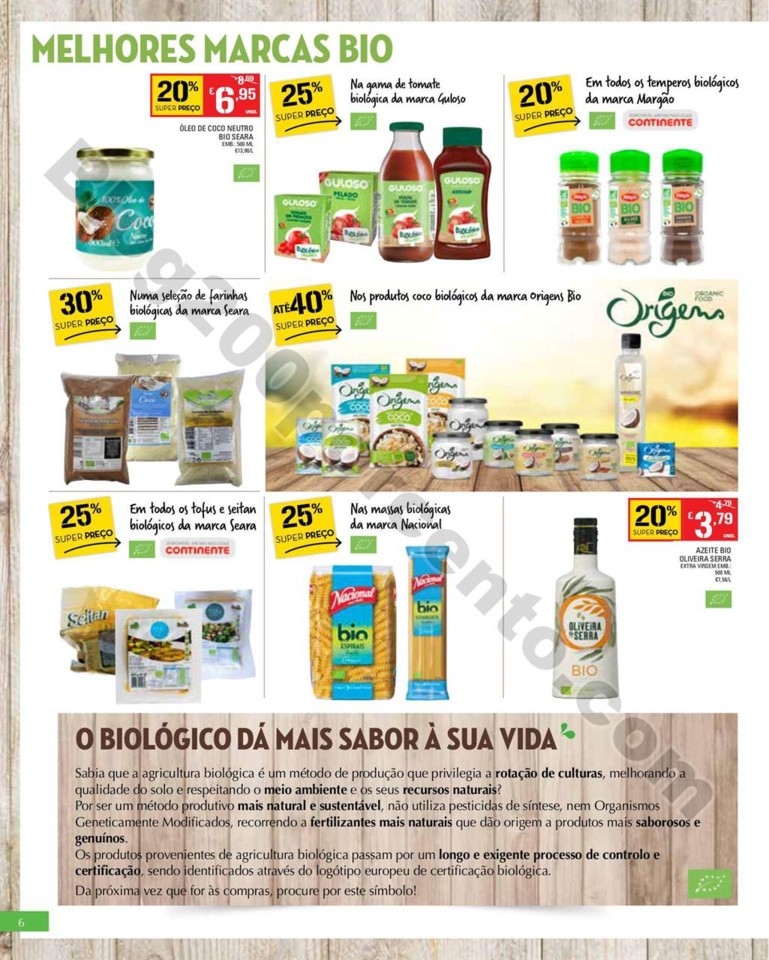 Antevisão Folheto CONTINENTE Bio e Saudável prom