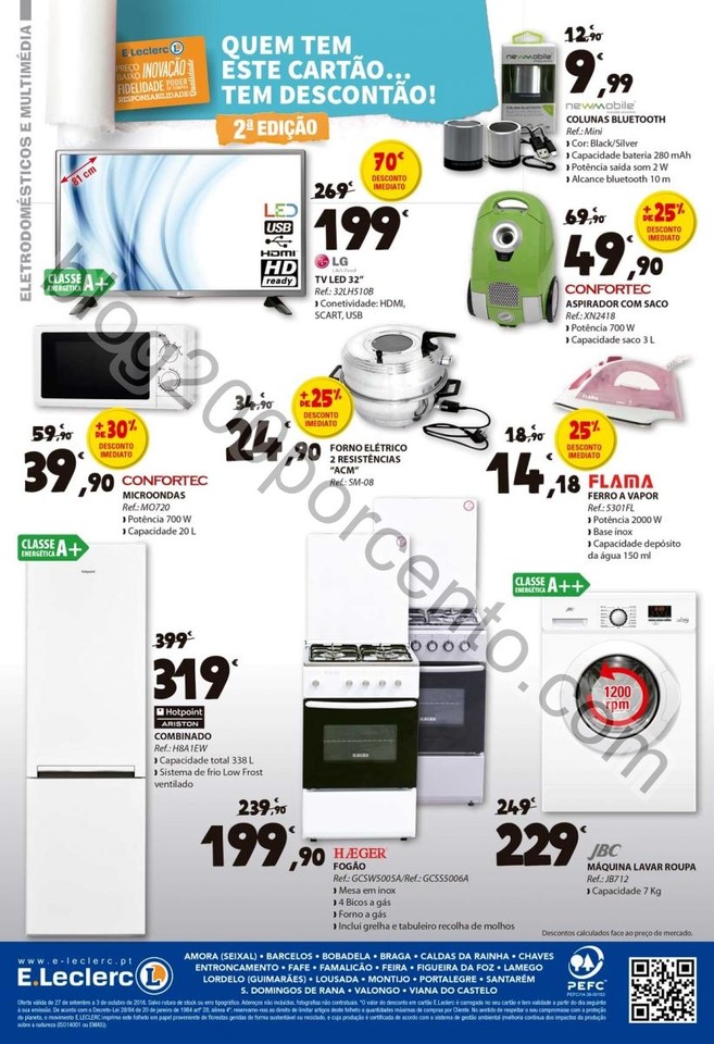 Antevisão Folheto E-LECLERC Promoções de 27 set