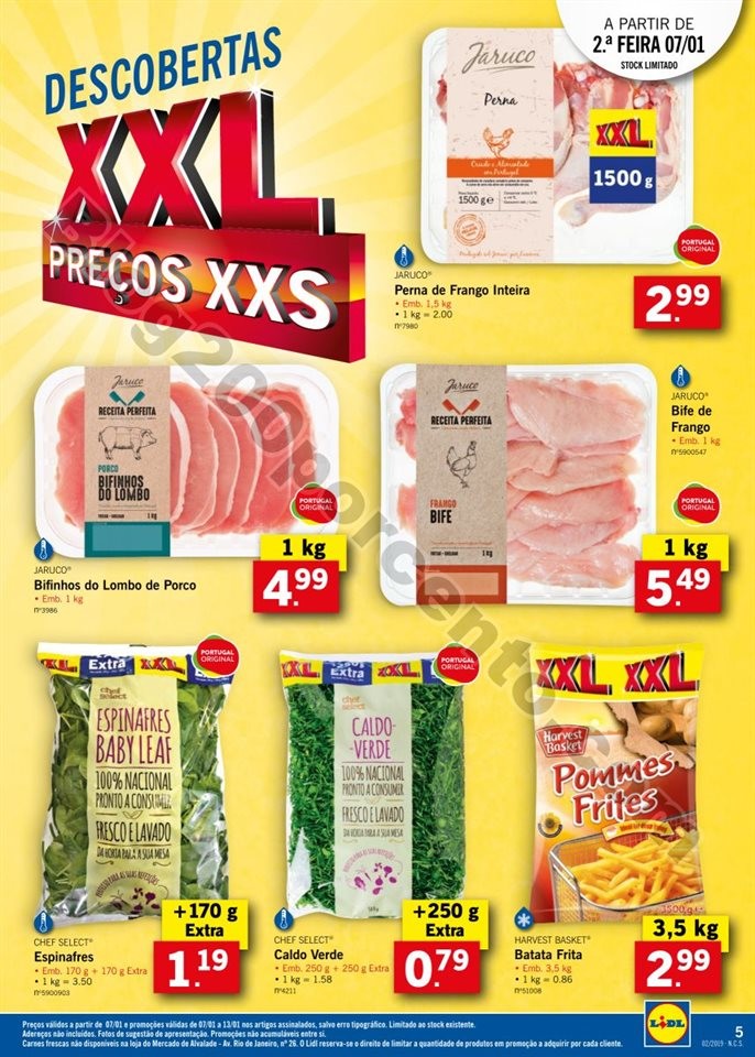 Antevisão Folheto LIDL XXL promoções de 7 a 13 