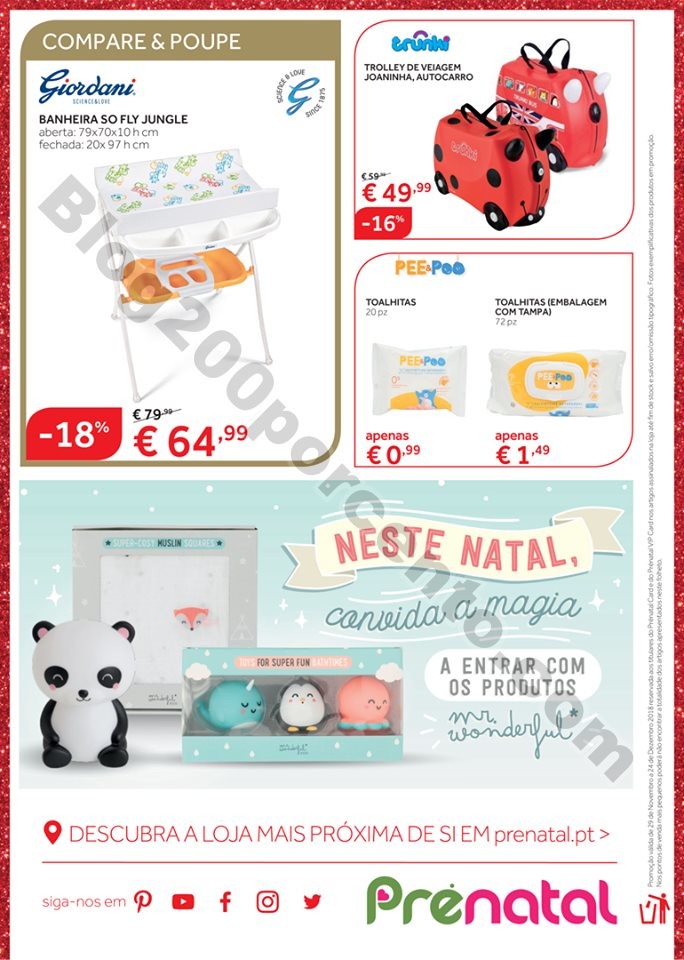 Antevisão Folheto Prénatal promoções de 29 nov