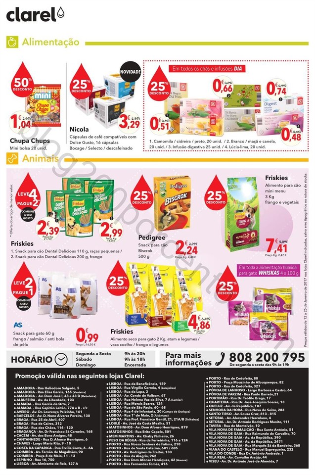 Antevisão Folheto CLAREL Bebé promoções de 12 