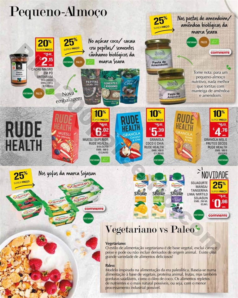 Antevisão Folheto CONTINENTE Bio e Saudável prom