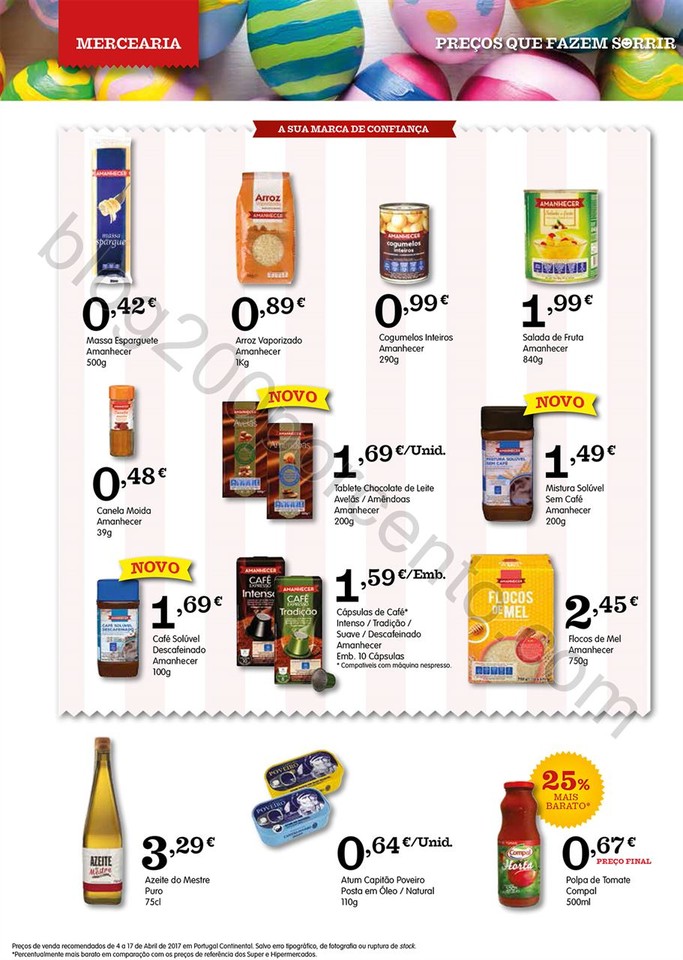 Antevisão Folheto AMANHECER Páscoa Promoções d