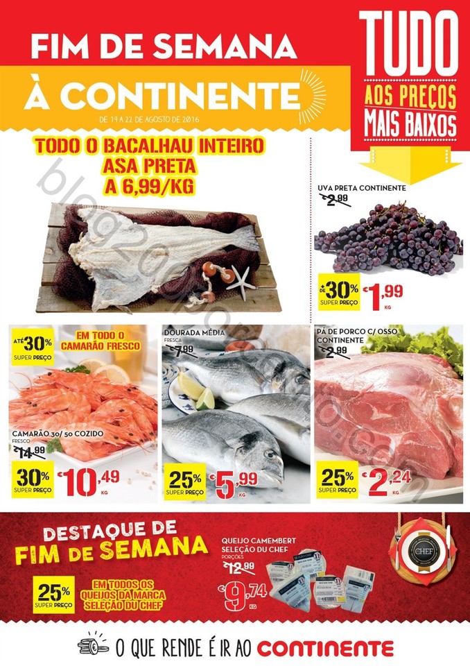 Antevisão Folheto CONTINENTE Fim de semana de 19 
