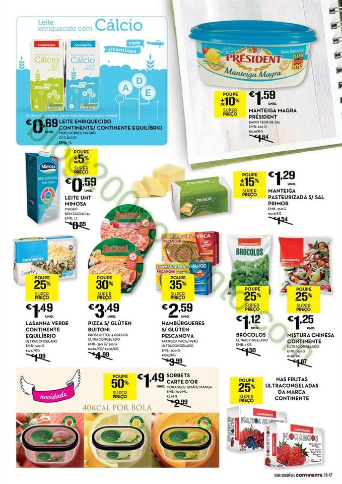 Novo Folheto CONTINENTE Alimentação saudável de