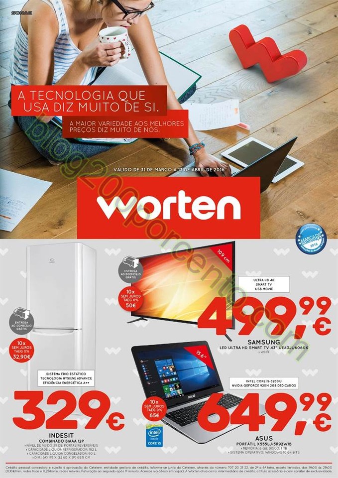 Antevisão Folheto WORTEN promoções de 31 março