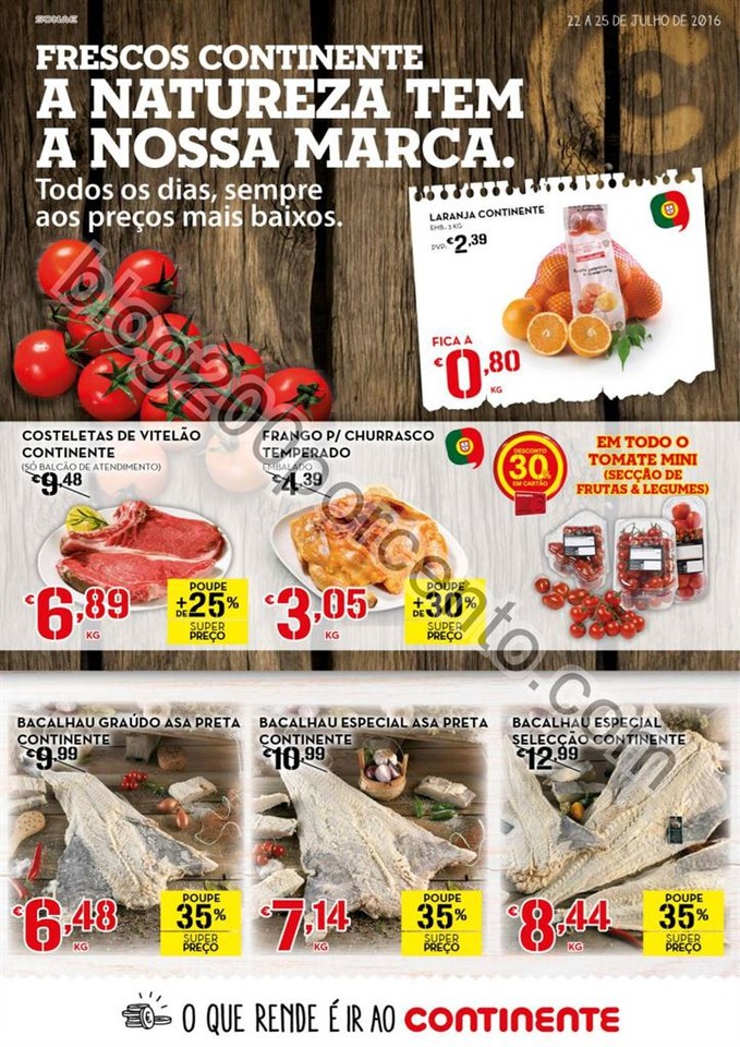 Antevisão Folheto CONTINENTE Fim de semana de 22 
