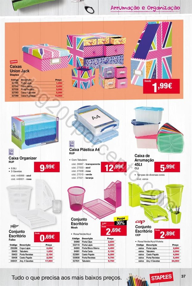 Antevisão Folheto STAPLES Regresso às aulas de 1