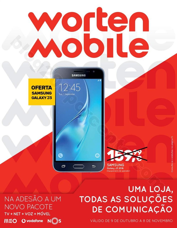 Antevisão Folheto WORTEN Mobile Promoções de 9 