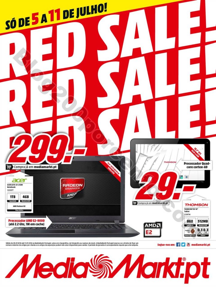 Antevisão folheto MEDIA MARKT Promoções de 5 a 
