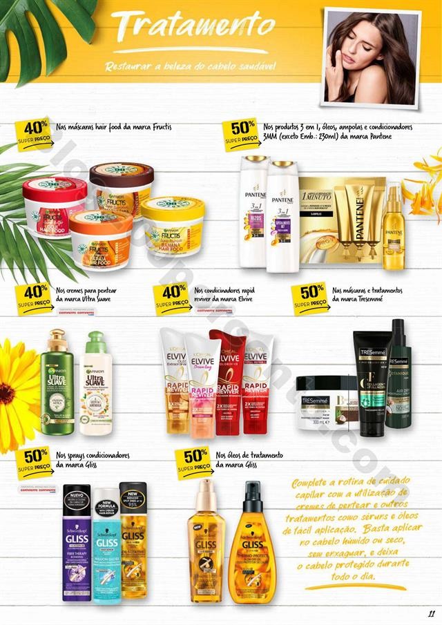 Antevisão Folheto CONTINENTE Cabelos Promoções 