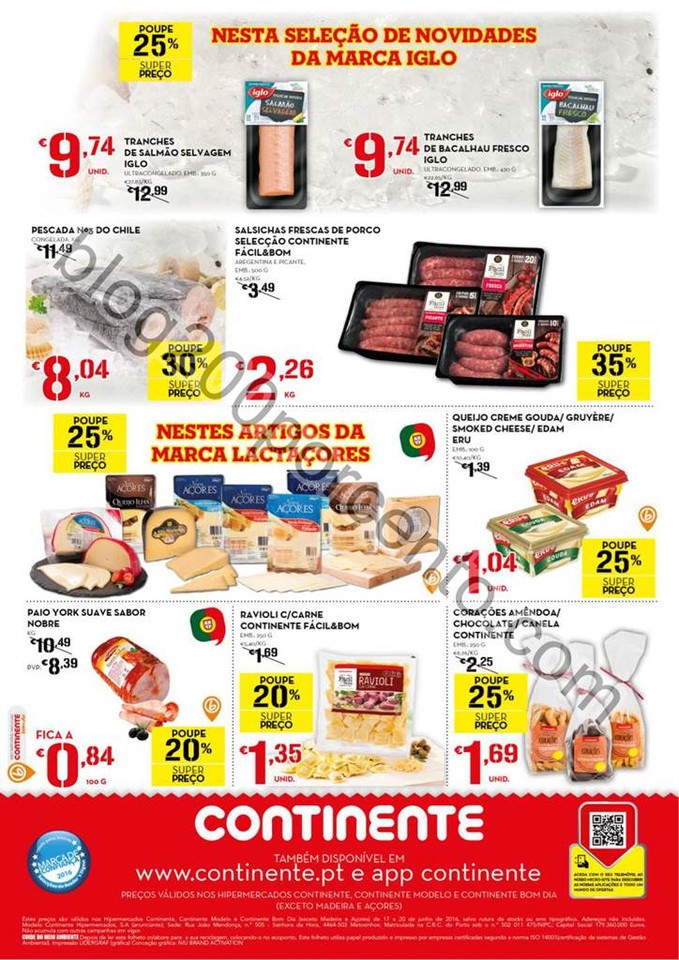 Antevisão Folheto CONTINENTE Fim de semana de 17 