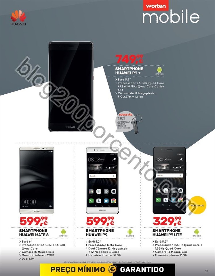 Antevisão Folheto WORTEN Mobile Promoções até 