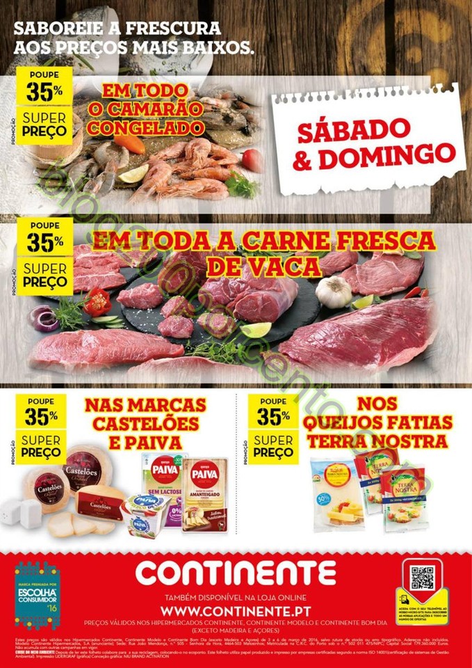 Antevisão Folheto CONTINENTE Fim de semana de 3 a