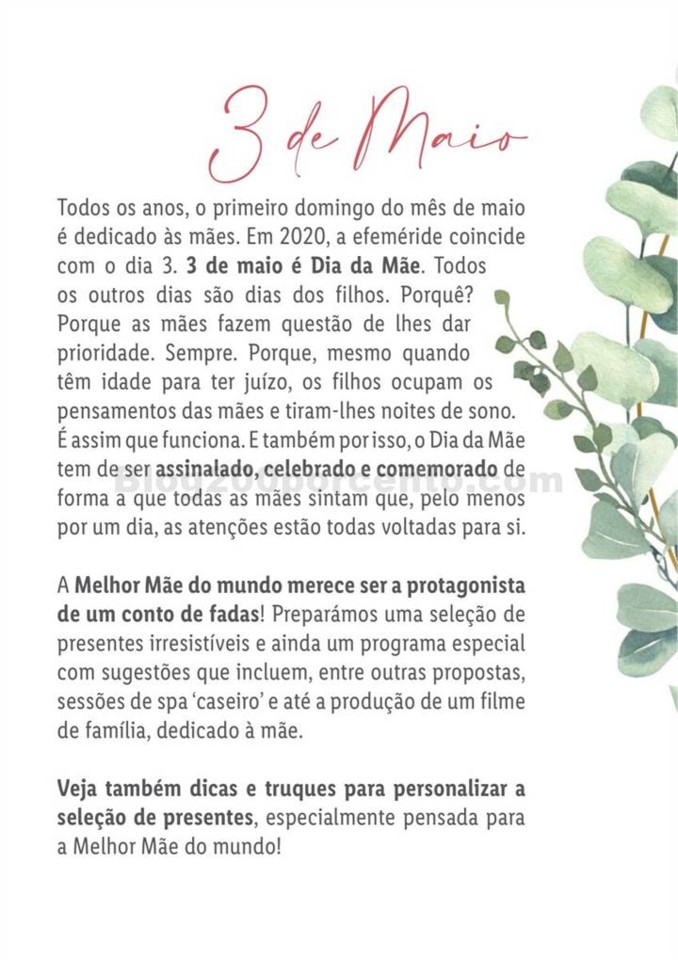 Antevisão Folheto LIDL Especial Dia da Mãe Promo