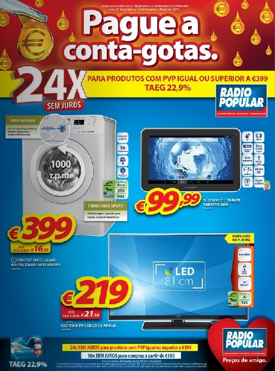 Novo folheto | RÁDIO POPULAR | de 27 janeiro a 19 fevereiro