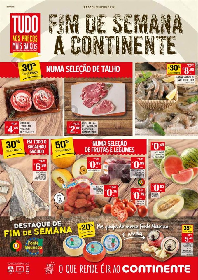 Antevisão Folheto CONTINENTE Fim de semana promo