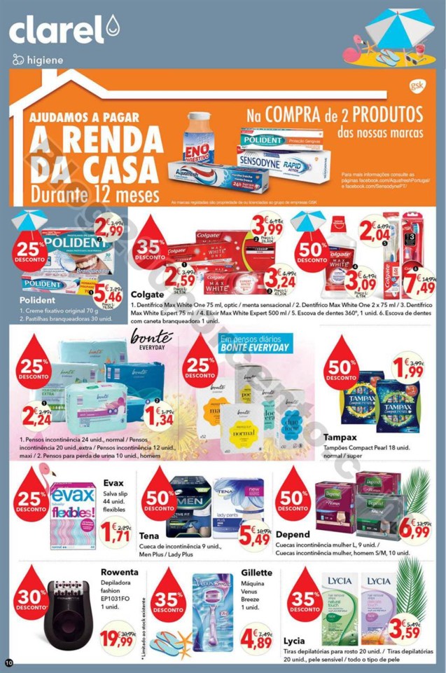 Antevisão Folheto CLAREL Promoções de 28 junho 