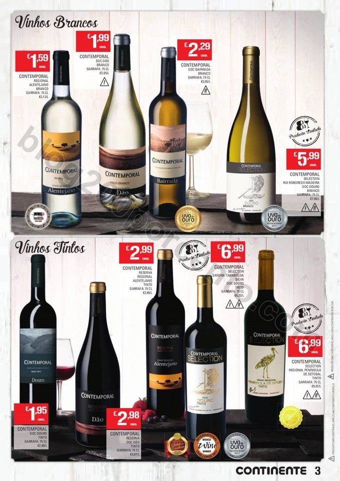 Antevisão Folheto CONTINENTE Vinhos promoções d