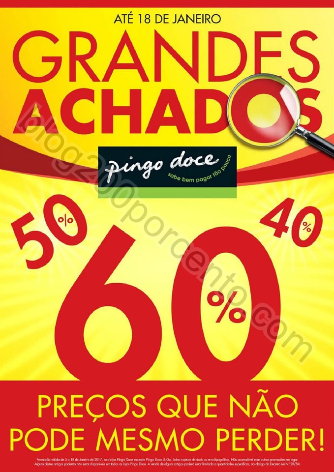 Novo Folheto PINGO DOCE Grandes Achados Promoçõe