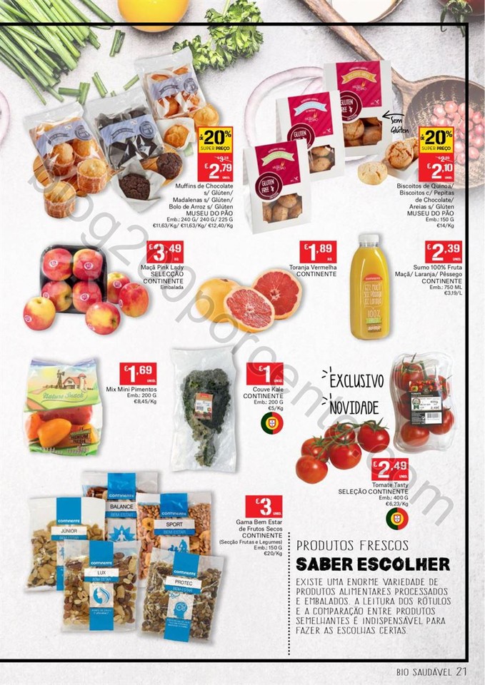 Antevisão Folheto CONTINENTE Alimentação Saudá