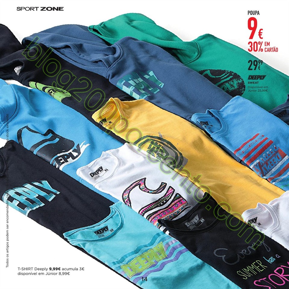 Novo Folheto SPORT ZONE promoções de 9 março a 