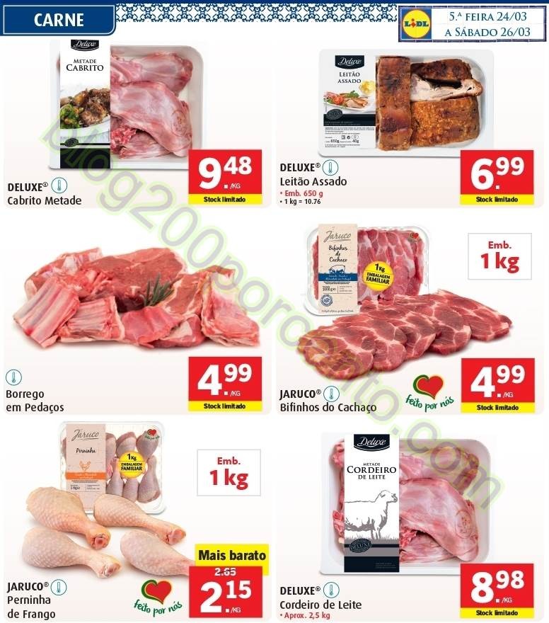 Antevisão Folheto LIDL 24 a 26 março - quinta a 